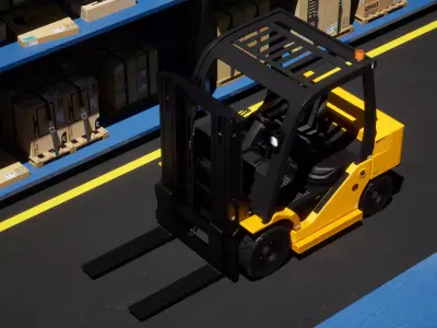 lift truck-forklift 3D model