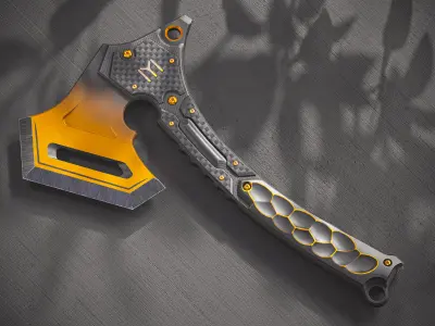 Modern Axe XX PBR Low-poly 3D model