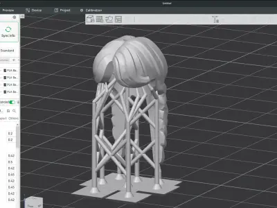 Custom3Dprint Minifigure Accessory - Minifigure Hair S3 - 01 3D print model