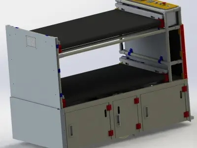 AGV carrying  car 3D model