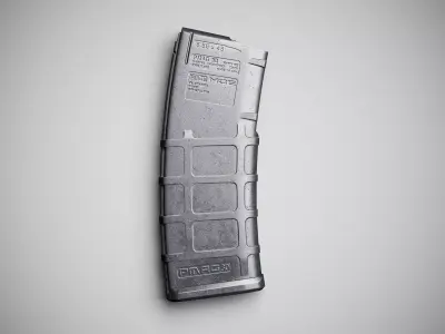 Magpul AR PMAG Gen2 Low-poly 3D model