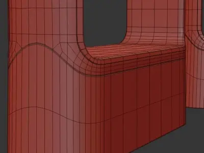 JCDecaux Advertising Totem Low-poly 3D model