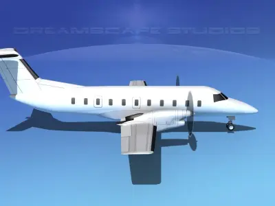 Embraer E-120 Brasilia LP SS 3D model