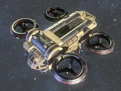 Dropship 3D model
