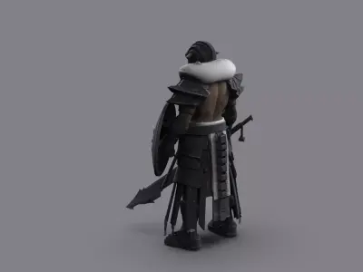 Night City Character Warrior Free 3D model