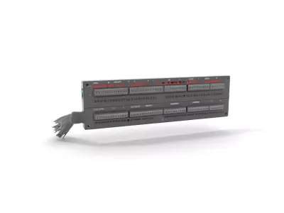 Stacked Patch Panel Rack model pack Low-poly 3D model