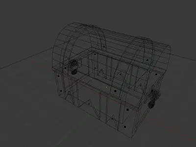 Rusty treasure chest Free 3D model