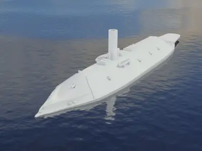 CSS Virginia 1862 3D print model