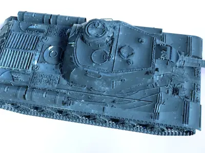 Tanque IS2 3D model