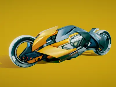 scifi bike Free 3D model purchase