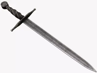 Medieval weapons  Low-poly 3D model