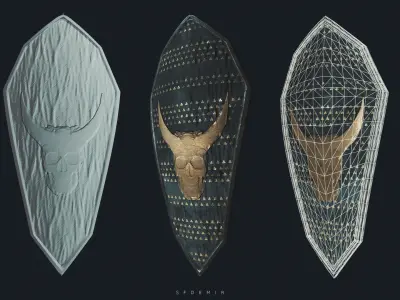 Skeleton Shield Free 3D model
