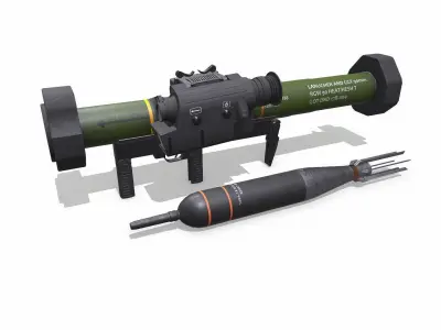 RGW 90 Matador Anti Tank Rocket Launcher Low-poly 3D model