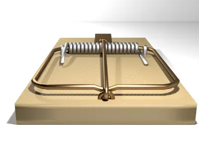 Animal Trapping - Mousetrap 3D model