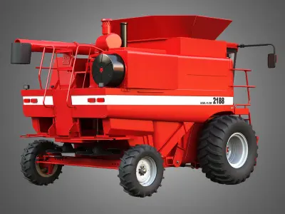 IH 1688 Combine Harvester  3D model