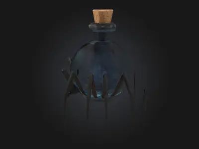 Arachnid Elixir  Venomous Power in a Vial 3D model