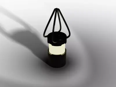 Camping lamp Sci Fi -Dark Design 3D model