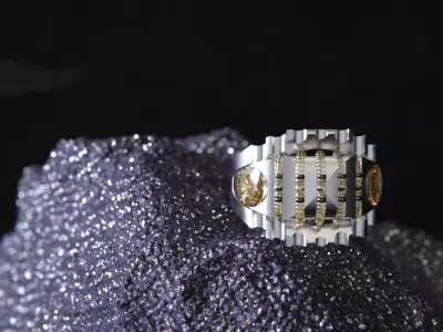 Crystal Geometry ring vol2 3D model