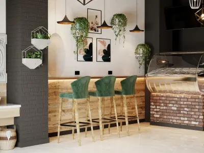Sushi cafe 3D model