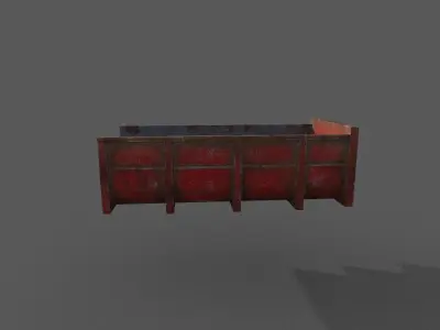 truck wagon Low-poly 3D model