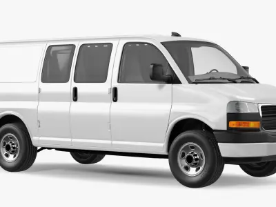  Commercial Cargo Van White 