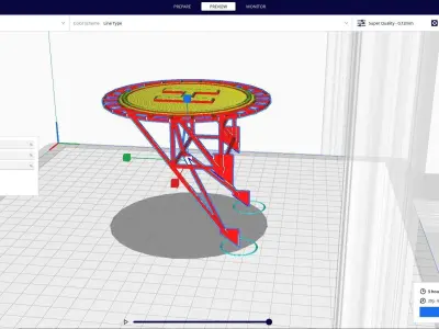 Helipad Helideck ship 3D print model