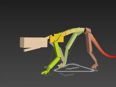 Triceratops dinosaur 3D model 2