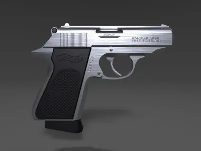 PPK Pistol Free low-poly 3D model