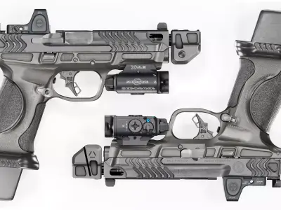 SMITH AND WESSON MP 20 SPEC SERIES RIGGED Low-poly 3D model