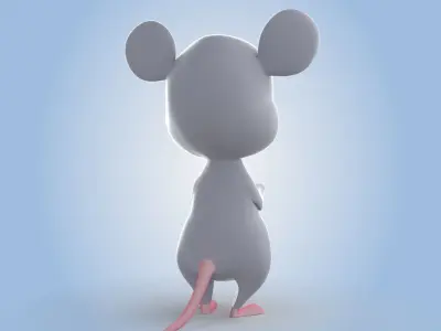 Cartoon Rat 3D model