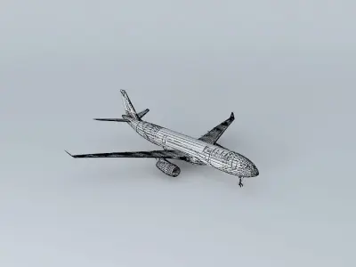KerbishAir Airbus A330 200 Free 3D model