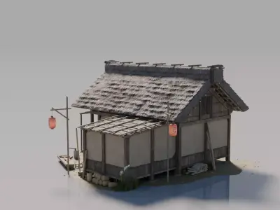Traditional Japanese House 26 3D model