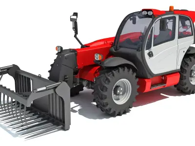 3D Manitou Telehandler 3D model