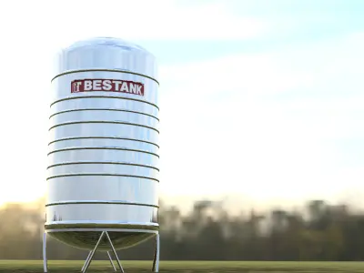 Water Tank 3D model 3
