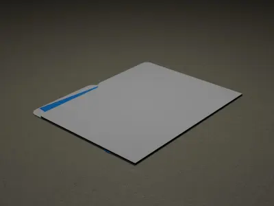 Blueprint Folder Free low-poly 3D model