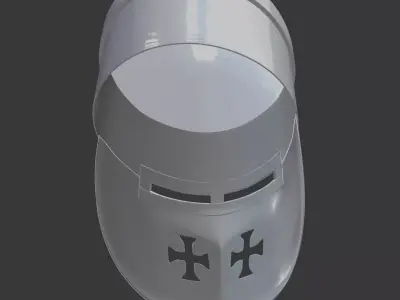 Medieval Pot Helmet 3D Printable 3D print model