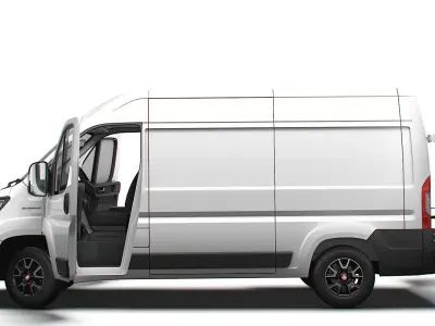 Fiat Ducato Van L2H2 HQ Interior 2023 3D model