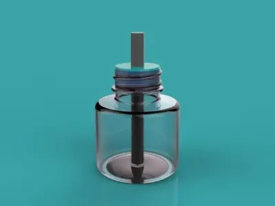 Fuel Container Injection blow moulding part Free 3D model