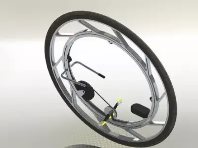Mono Wheel Bike Free 3D model