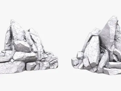 Sharp Rock Collection 3D model