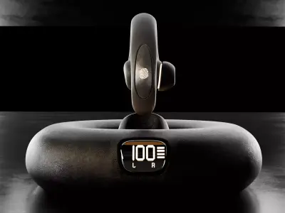 Manufacturable Earbuds with Smart Charging Dock  3D model