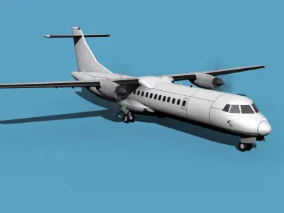 ATR  ATR-72-600 Unmarked 2 3D model