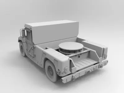 AN-TWQ-1 Avenger - HMMWV M1097A2 3D print model