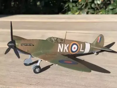 SUPERMARINE SPITFIRE MkI - SCALE 1 48 - 3dPRINTABLE ASSEMBLY KIT 3D print model