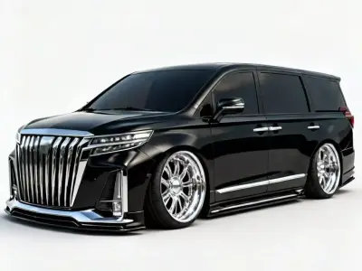 VIP Style Luxury Minivan 3D Model Low-poly 3D model