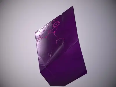 Fragment Magic Rune Stone Low-poly 3D model