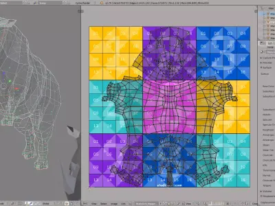 Rhino Free low-poly 3D model