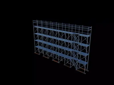 frame system scaffolding 3D model