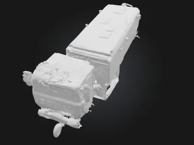 Rusty Relic  Timeworn Industrial Artifact 3D model