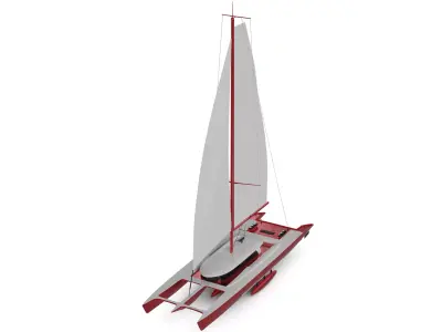 Trimaran 3D model